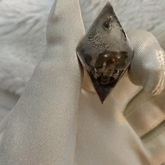 One sterling silver stamped .925 Mexican kite earring (UNISEX) - Picture 3 of 5